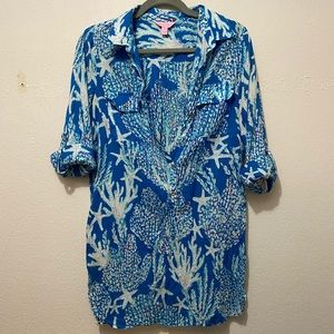 LILLY PULITZER: Captiva Tunic Cover Up
